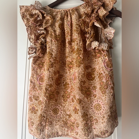 $225 Ulla Johnson Elisa Sleeveless Tank Shirt Blouse in Meadow Size XS/S - Picture 7 of 8